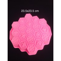 pink beehive silicone mold