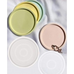 Round silicone coaster mold 