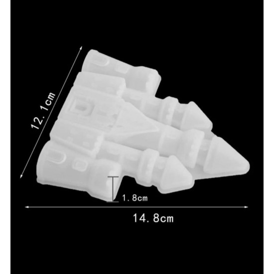 Transparent castle silicone mold 
