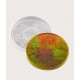 Floral embossed round coaster mold 