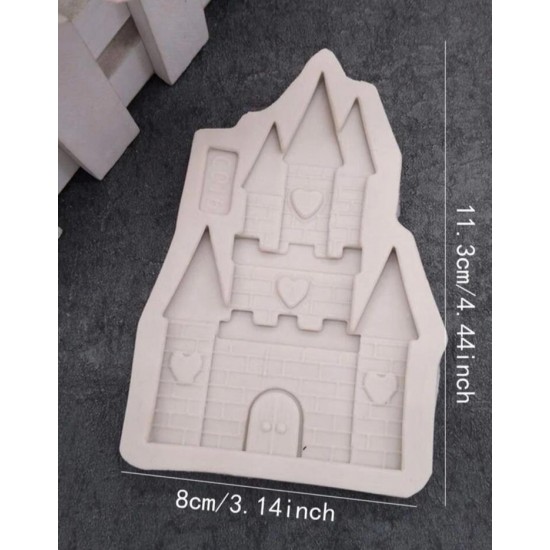 Gray castle design template 