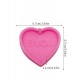 Template pink heart inside love 