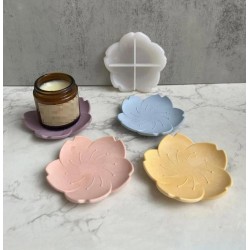Flower dish silicone mold 