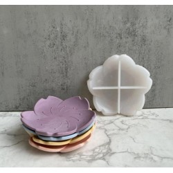 Flower dish silicone mold 