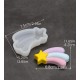 Star silicone mold and transparent colors 