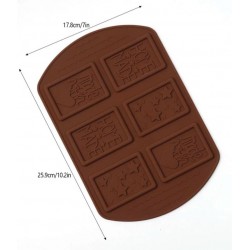 Chocolate mold phrases and stars 