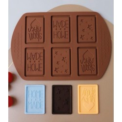 Chocolate mold phrases and stars 