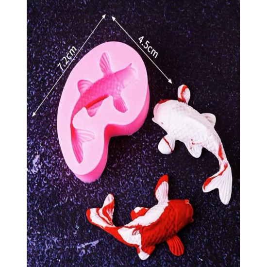 Pink fish mold 