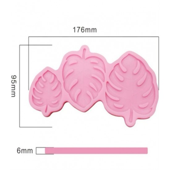 Pink leaf template 