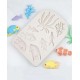Gray fish silicone mold 