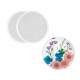 Plain transparent round coaster mold 9 cm 