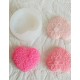 Floral embossed heart mold 