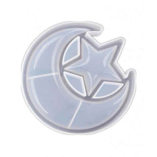 Star and crescent transparent mold 15 * 14 cm 