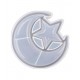 Star and crescent transparent mold 15 * 14 cm 