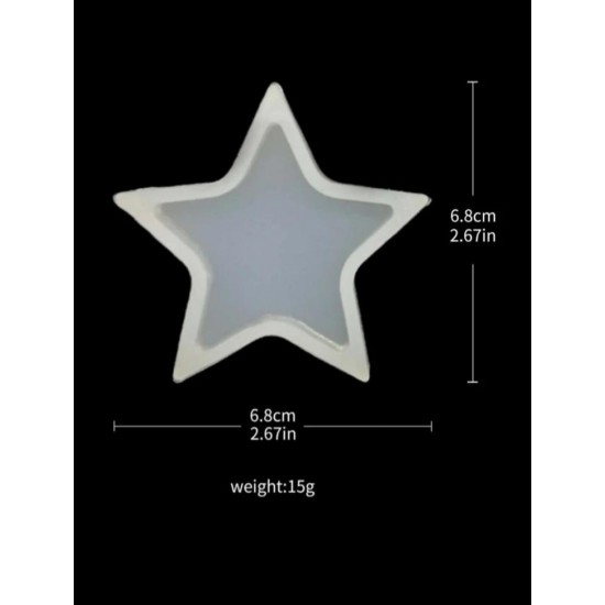 6.8cm transparent star mould 