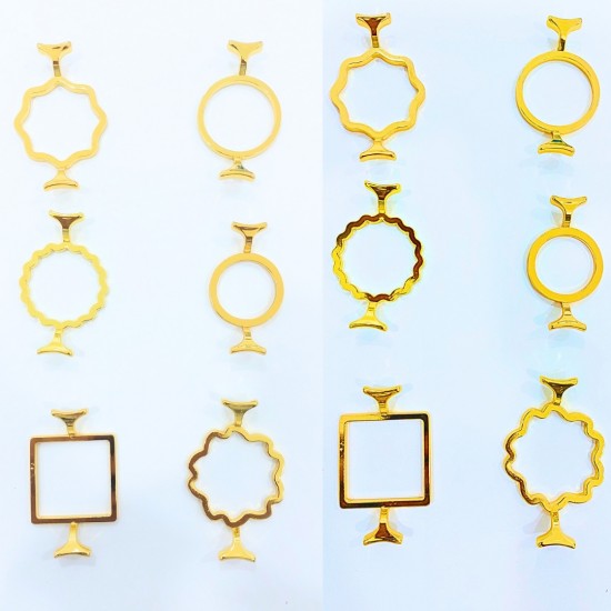 Gold wax seal rings 