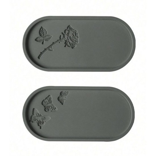 Tray template with drawings inside