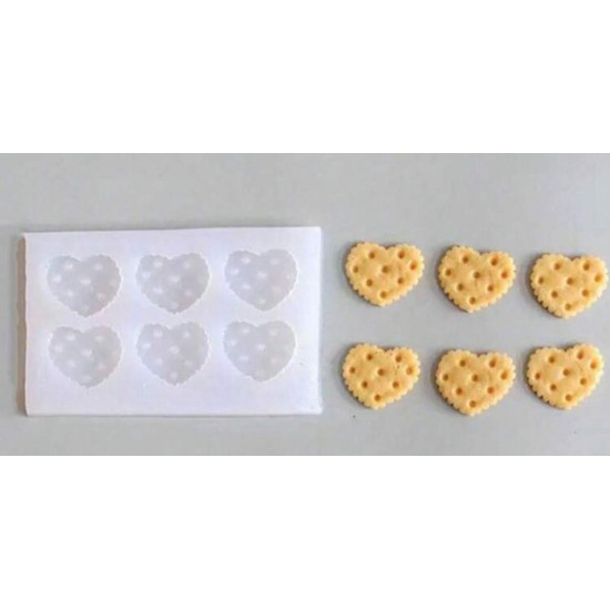 Biscuit hearts mold 