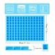 Blue silicone mold 