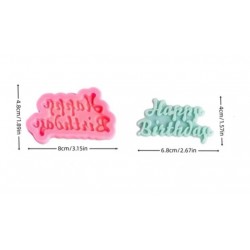 Happy birthday silicone mould 