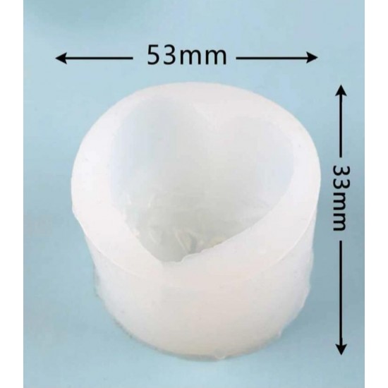 love heart design candle template 