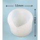 love heart design candle template 