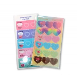 Heart sticker 2 stickers 
