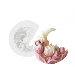 Silicone crescent rose mold