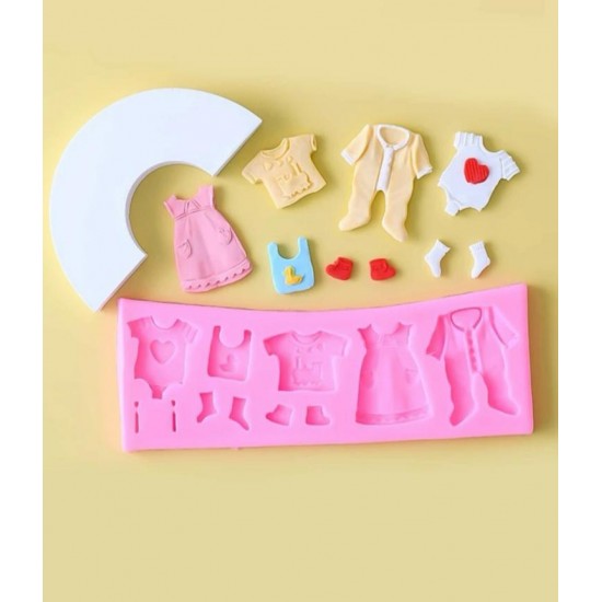 Baby clothes design silicone mold