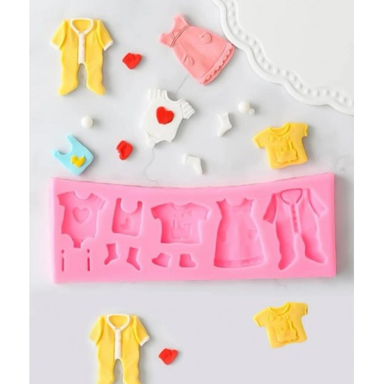 Baby clothes design silicone mold