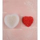 Transparent flower heart silicone mold
