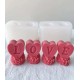 Love heart and flower silicone mold