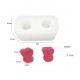 Love heart and flower silicone mold