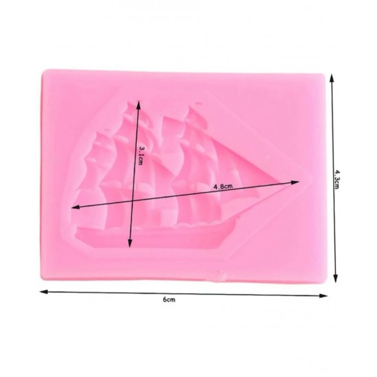 Silicone Pink Ship Mold 6*4.3cm