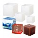 4 pcs cube silicone mold 