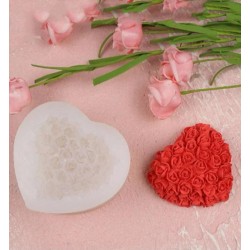 Flower heart silicone mold 5.5 * 5.5 cm 