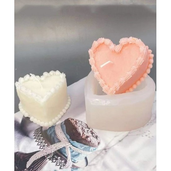 Heart shaped cake silicone mold