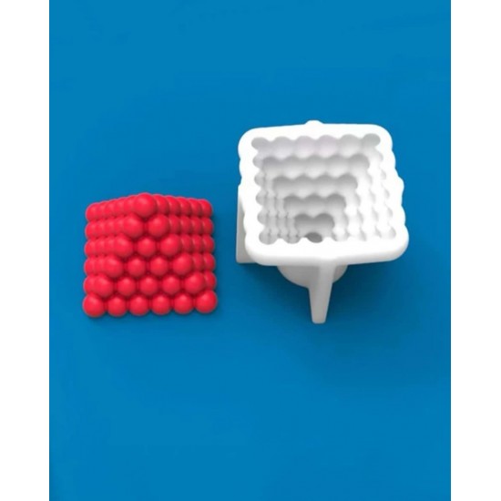 Bubbles pyramid silicone mold