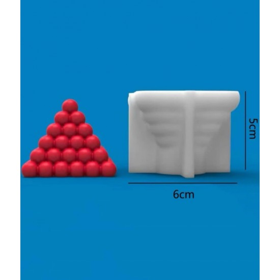 Bubbles pyramid silicone mold