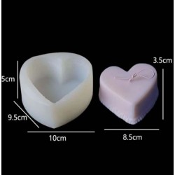 Heart shaped silicone mold