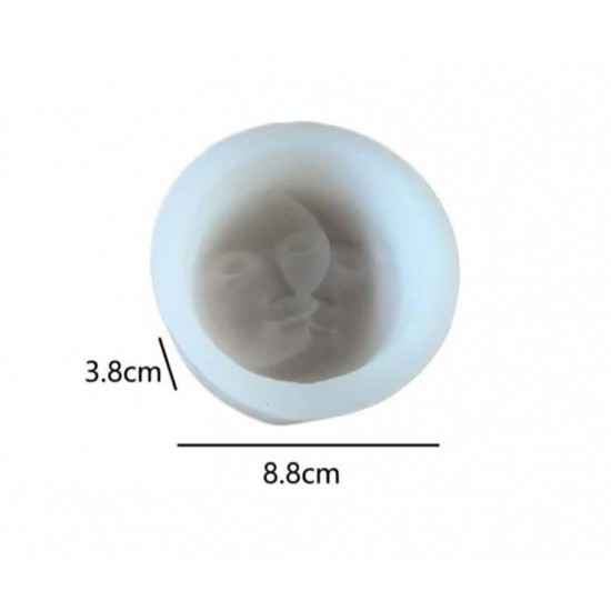 Double sided moon mold 8.8 cm