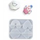 Heart, ice cream, cloud and rainbow template