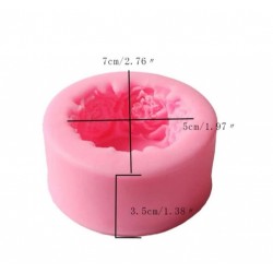 Pink candle flower template