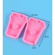 Cup shape mold with a heart inside