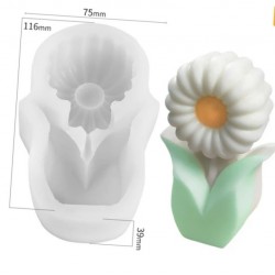 large flower candle mold