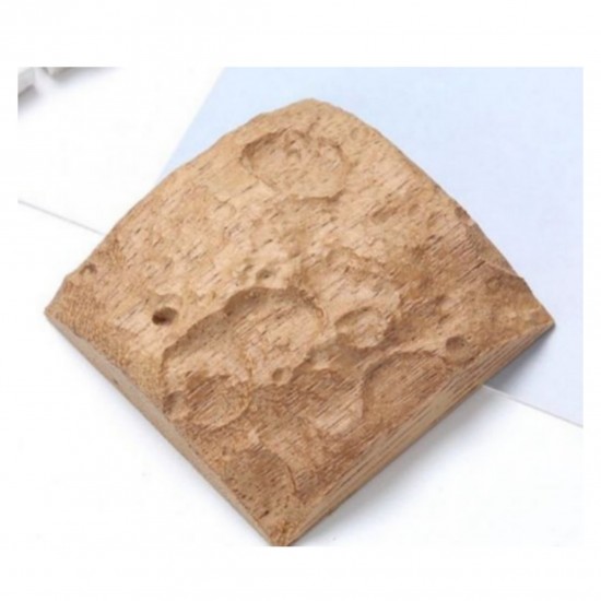 A piece of wood for artistic uses and resin