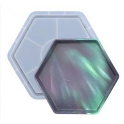 Hexagonal tray silicone mold 29*26 cm