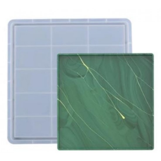 Square tray silicone mold size 30 cm