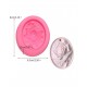 Oval Pink Rose Pendant Template