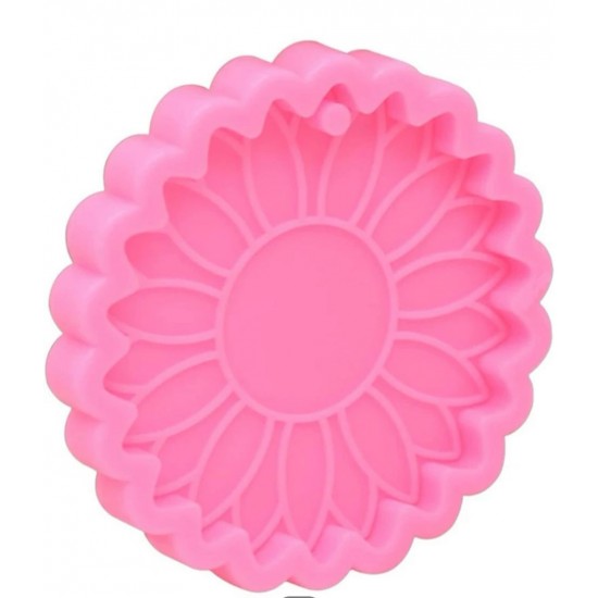 Small pink pendant flower silicone mold